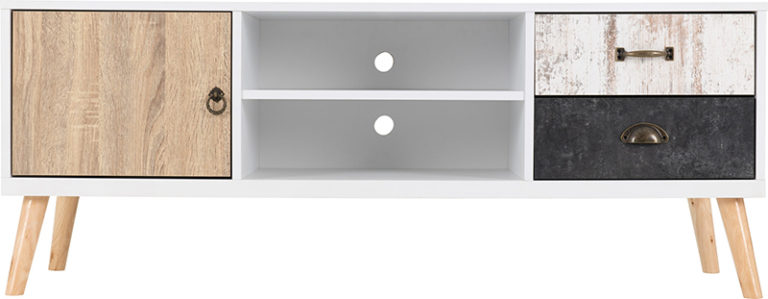 Nordic 1 Door 2 Drawer Tv Unit Whitedistressed Effect 2021 300 305 045 03 Scaled