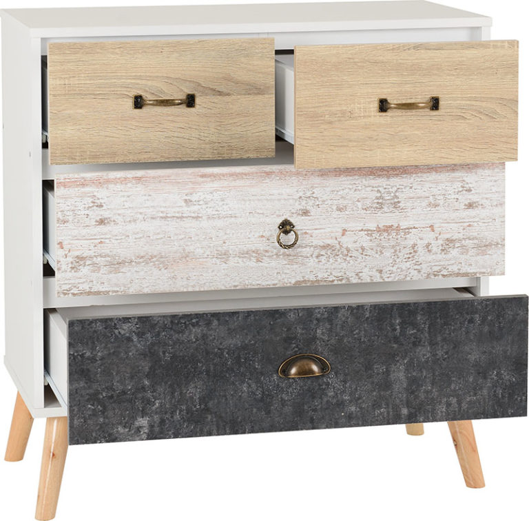 Nordic 22 Drawer Chest Whitedistressed Effect 2019 02 100 102 096