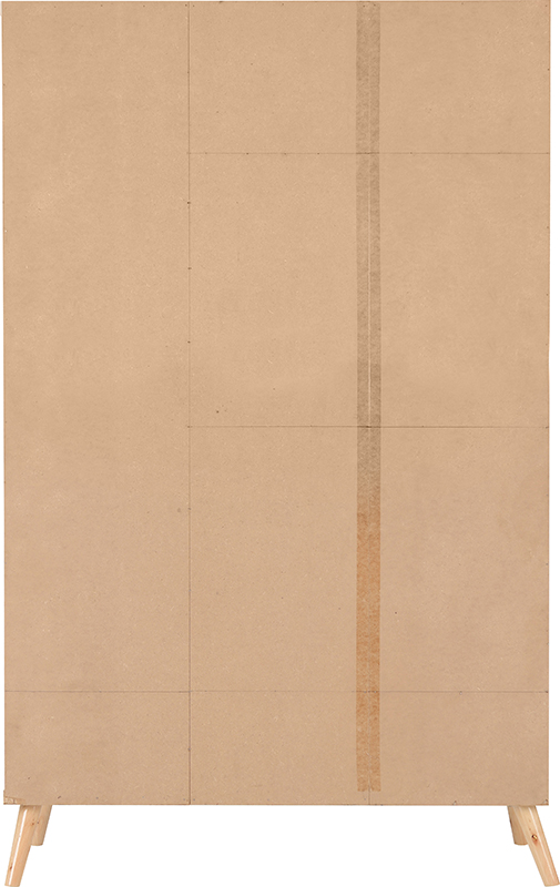 Nordic 3 Door 3 Drawer Wardrobe Whitedistressed Effect 2019 05 100 101 094