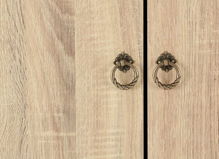 Nordic 3 Door 3 Drawer Wardrobe Whitedistressed Effect 2019 08 100 101 094