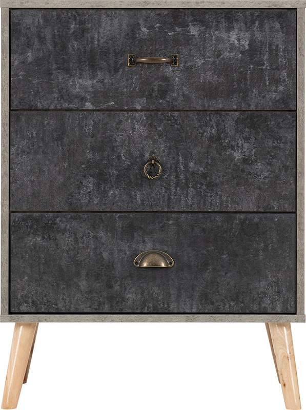 Nordic 3 Drawer Chest Greycharcoal Concrete Effect 2022 100 102 155 03 Scaled
