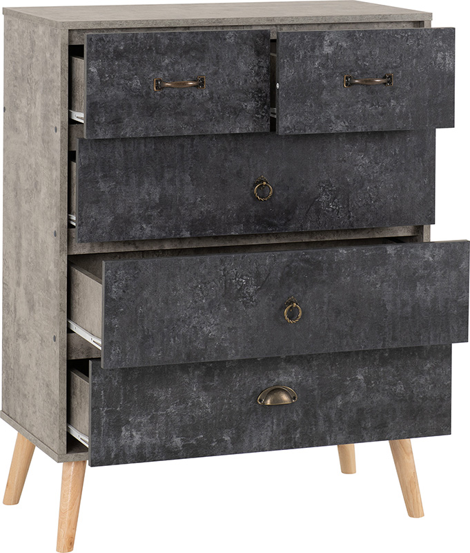 Nordic 32 Drawer Chest Greycharcoal Concrete Effect 2022 100 102 153 02 Scaled