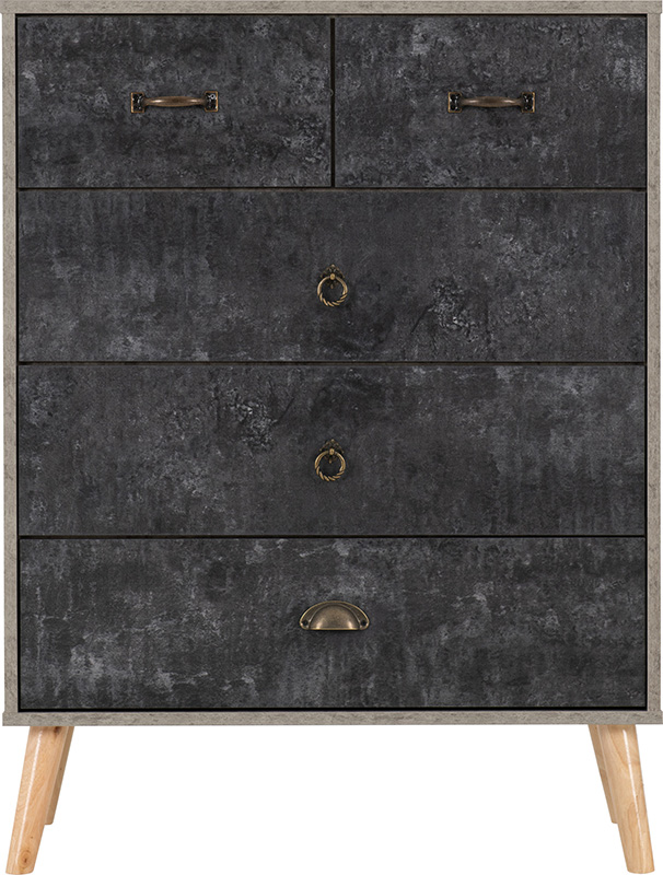 Nordic 32 Drawer Chest Greycharcoal Concrete Effect 2022 100 102 153 03 Scaled