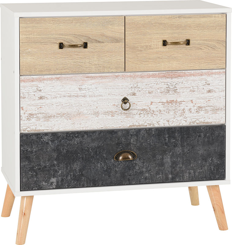 Nordic 22 Drawer Chest Whitedistressed Effect 2019 01 100 102 096